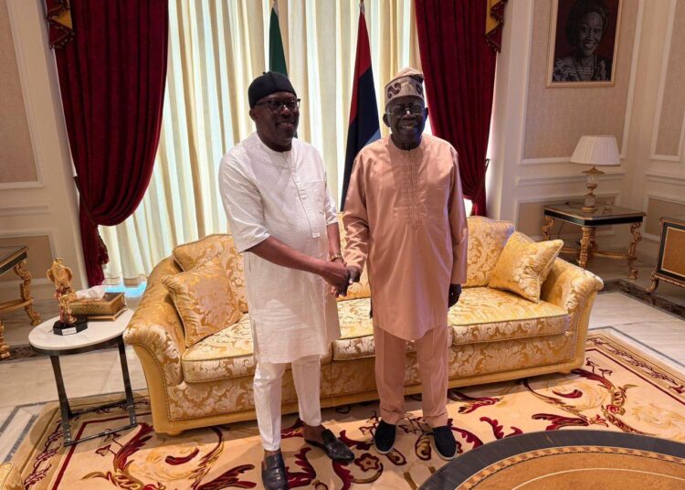 Tinubu Meets Suspended Rivers Gov Fubara In Lagos