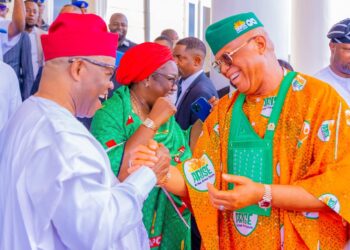 PICTORIAL: Gov Eno Visits Akpabio With 8 Govs, Others After Defection To APC