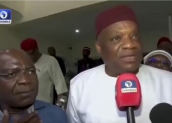 Otti Applauds Orji Kalu’s Legacy, Says He’s Using Ex-Gov’s Blueprint To Develop Abia