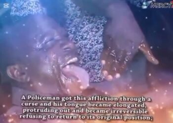 Netizens React As Prophet Fufeyin ‘Heals’ Policeman At Crusade