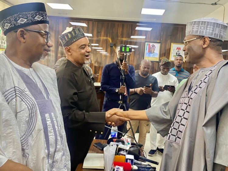 PDP Leaders Visits INEC On Fact-finding Mission