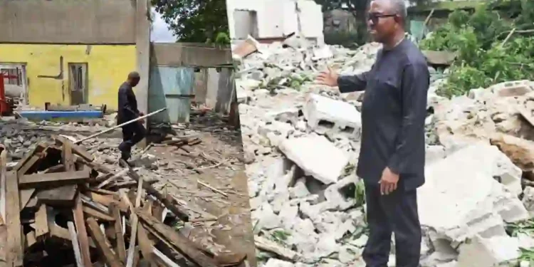 Demolition Of Obi Family Property In Lagos