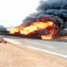 Vehicles Burnt As Fuel-laden Tanker Explodes On Lagos-Ibadan Expressway
