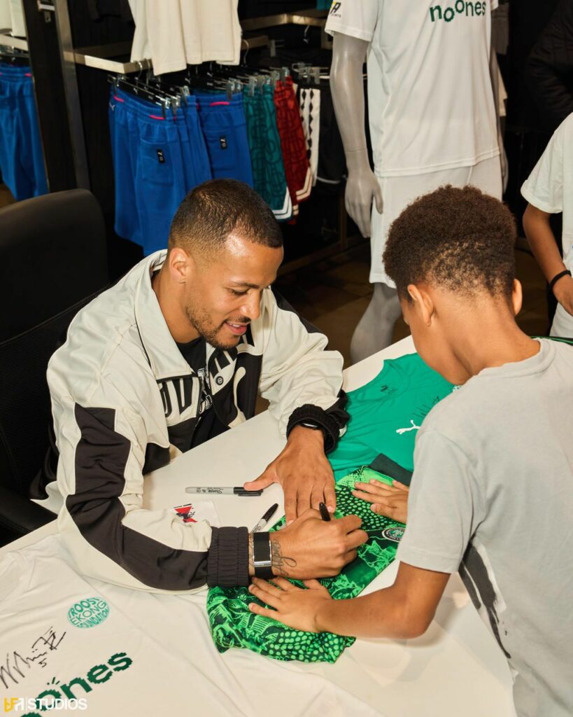 Football Fans Throng Lagos Mall To Meet Troost-Ekong Ahead Of Charity Game