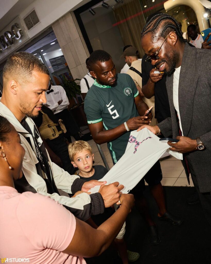 Football Fans Throng Lagos Mall To Meet Troost-Ekong Ahead Of Charity Game