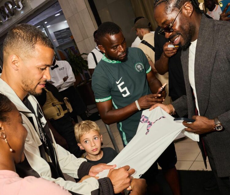 Football Fans Throng Lagos Mall To Meet Troost-Ekong Ahead Of Charity Game
