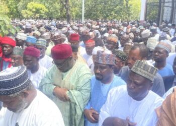 PICTORIAL: Mammoth Crowd Attends Ga’ib Funeral Prayer For Late Dantata In Kano