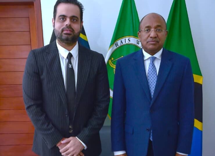 Prateek Suri, CEO Maser Group, and President of Zanzibar of Dr. Hussein Ali Mwinyi.