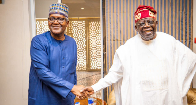 Dangote Visits Tinubu After Refinery Expansion 1 Dangote Tinubu