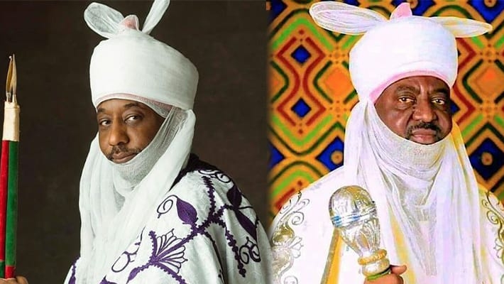 Rival Kano 'Emirs' Sanusi II, Bayero To See Face To Face At Dantata's Burial 1 L-R: Sanusi II and Bayero