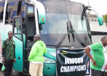 BREAKING: Super Falcons Arrive Abuja With WAFCON Trophy