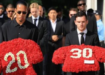 Liverpool Stars Honour Diogo Jota, André Silva At Funeral In Portugal