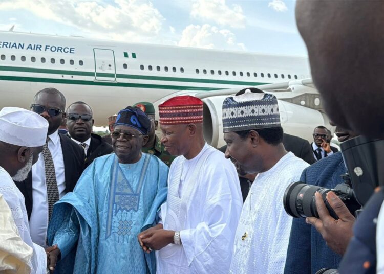 Tinubu Arrives Kano To Condole Dantata Family