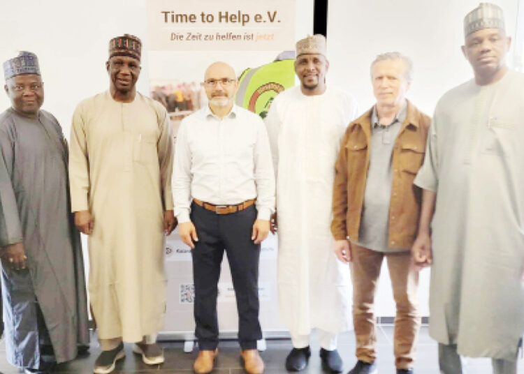Yobe SSG, Alh. Baba Mallam Wali mni (second left) during a visit to Germany over support to education sector