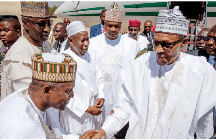 L-R:  Alhaji Aliko Dangote with former President Muhammadu Buhari
