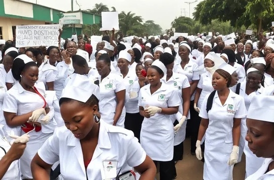 Oyo CDWR Backs Ongoing 7-Day Warning Strike By Nurses 1 nigerian nurses