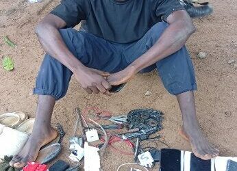 PICTORIAL: 25 Family Members Of ISWAP Fighters Surrender In Borno