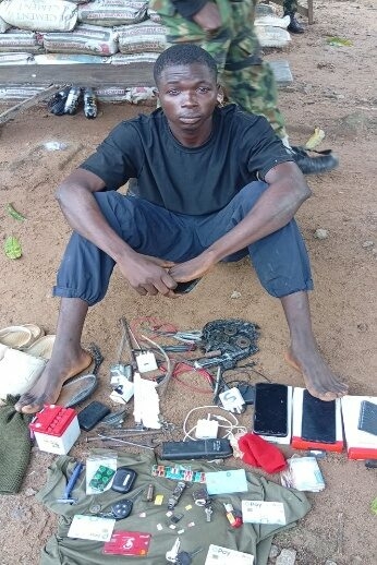 PICTORIAL: 25 Family Members Of ISWAP Fighters Surrender In Borno 1 25 Family Members Of ISWAP Fighters Surrender In Borno