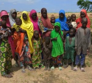 PICTORIAL: 25 Family Members Of ISWAP Fighters Surrender In Borno 2 25 Family Members Of ISWAP Fighters Surrender In Borno9