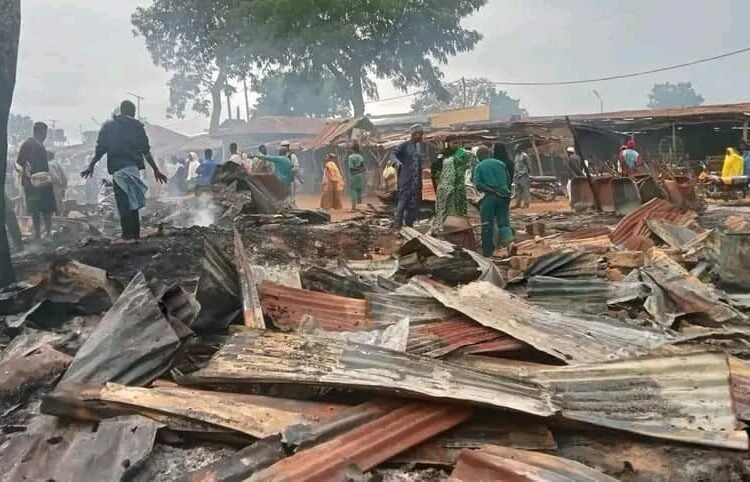 kwara market fire