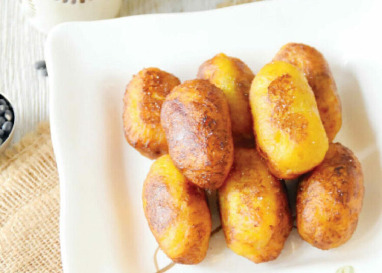 beans-stuffed plantain