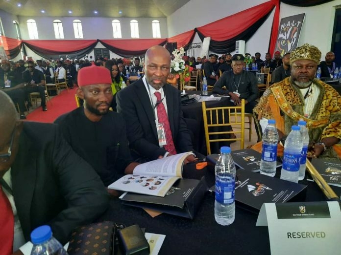 His Eminence Dr. Obi Nweze and House of Reps member Hon. Chimaobi Atu at the Convention 696x522 1