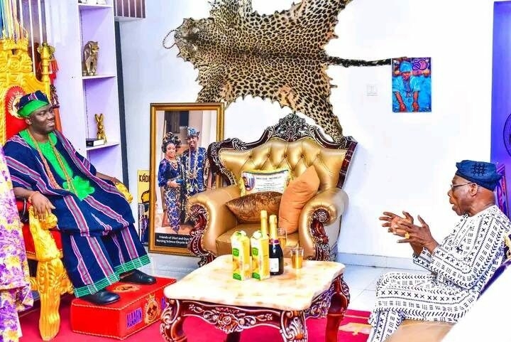 PICTORIAL: Obasanjo Visits Alaafin Amid Row With Ooni 1 IMG 20250829 WA0026