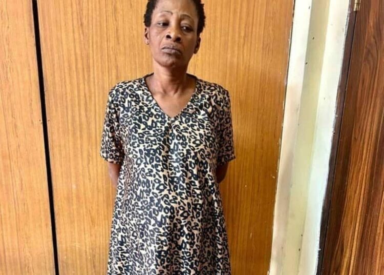 The suspect, Mrs. Ifeoma Henrietta Ezewuike.