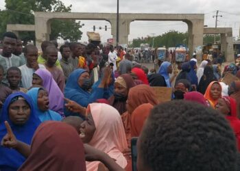 PICTORIAL: Kano Women Protest Against Violent Activities Of ‘Yan Daba’ Gang