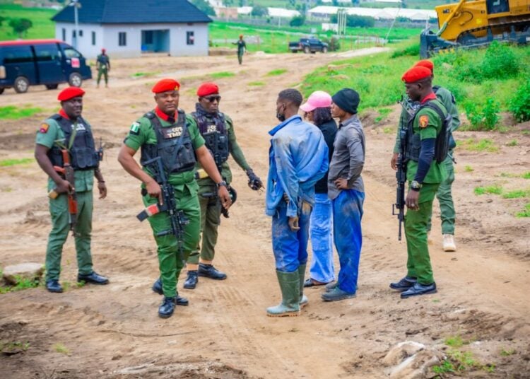 Mining Marshals Shut Down Illegal Quarry In Abuja