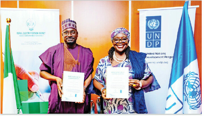 UNDP, REA Partner On Nigeria’s Clean Energy Transition, Innovation 1 L-R: MD/CEO REA, Dr. Abba Abubakar Aliyu and UNDP resident representative in Nigeria, Ms. Elsie G. Attafuah in Abuja recently. PHOTO FROM REA