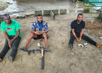 PICTORIAL: Army Smashes Gunrunning Syndicate, Arrests 35 Suspected Oil Thieves In Niger Delta