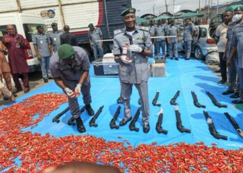 Customs Intercepts Cache Of Arms, Ammunition, Industrial Drones In Ogun, Ondo