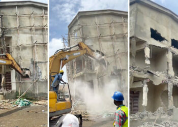 Lagos Begins Demolition Of Illegal Buildings At Trade Fair Complex
