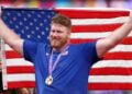 Arsenal Crouser Wins 3rd Successive World Shot Put Title