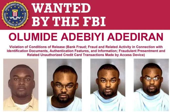 FBI Places $10,000 Bounty On Nigerian Fugitive Adediran 1 IMG 9894