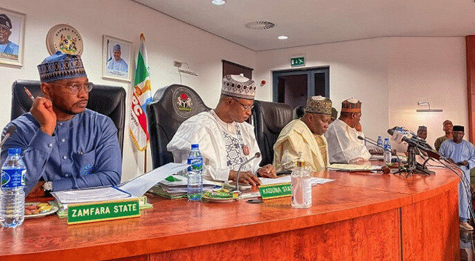 Northern Govs Back Tinubu’s Renewed Push For State Police 1 NSA Service Chiefs Northern Governors Meet Behind Closed Doors Over Rising Insecurity