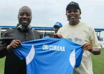 Celebrity Endorsement: Obi Cubana Cheers On As Enyimba Beat Tornadoes 1-0 In NPFL Showdown 