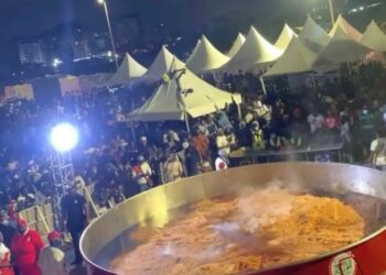 BREAKING: Hilda Baci’s Record-breaking Jollof Rice Ready To Be Served