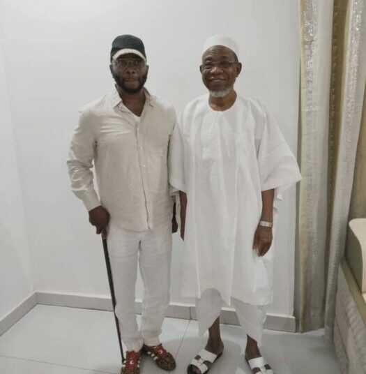 fayose meets aregbesola after quitting pdp