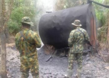 PICTORIAL: Army Arrests 17 Suspected Oil Thieves In Niger Delta