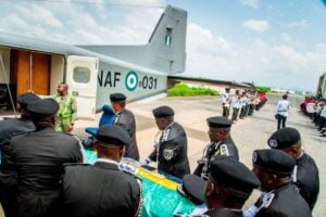 Nigeria Police Force Mounts Guard Of Honour For Late IGP Arase In Abuja