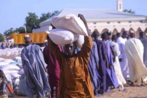 Zulum Distributes Foodstuffs