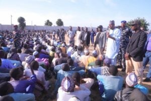 Zulum Distributes Foodstuffs
