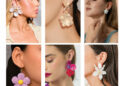 Allure Of Black Floral Statement Earrings, The Ultimate Power Accessory Of The Season