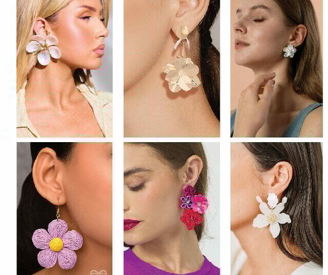 Floral Statement Earrings
