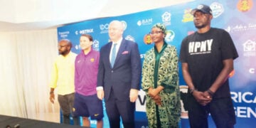 tinubu Clash Of Titans: Barcelona Legends Lock Horns With African Legends In Abuja