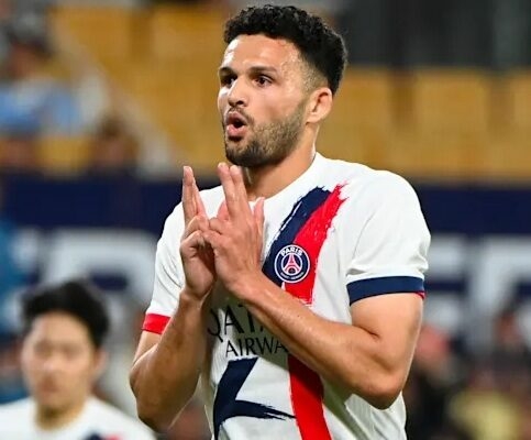 Goncalo Ramos scored late in second half stoppage time to give Paris Saint Germain