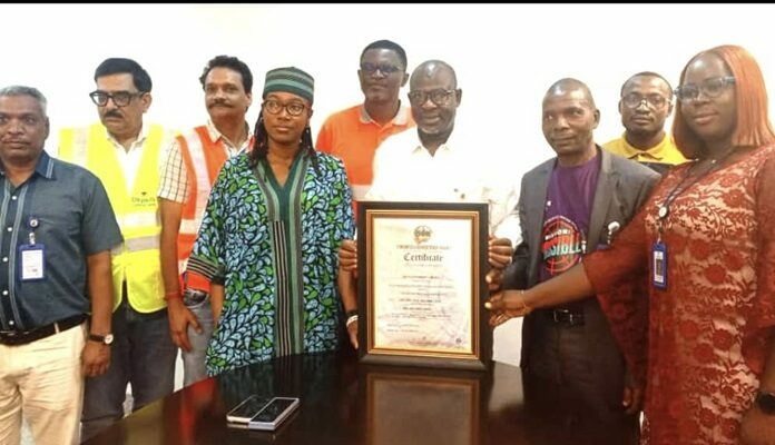 Dangote’s Okpella Cement Secures IMS Certification, Meets Global Excellence In Manufacturing 1 IMS Certificate for Dangote Okpella Cement 1