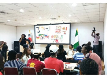 Nigerians Explore Artistic Side Of Korean Alphabets